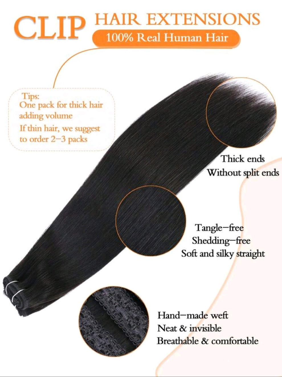 Claw Ponytail Extension 60.96 Cm Water Wave Big Wavy Curly Clip In Hair Extensions